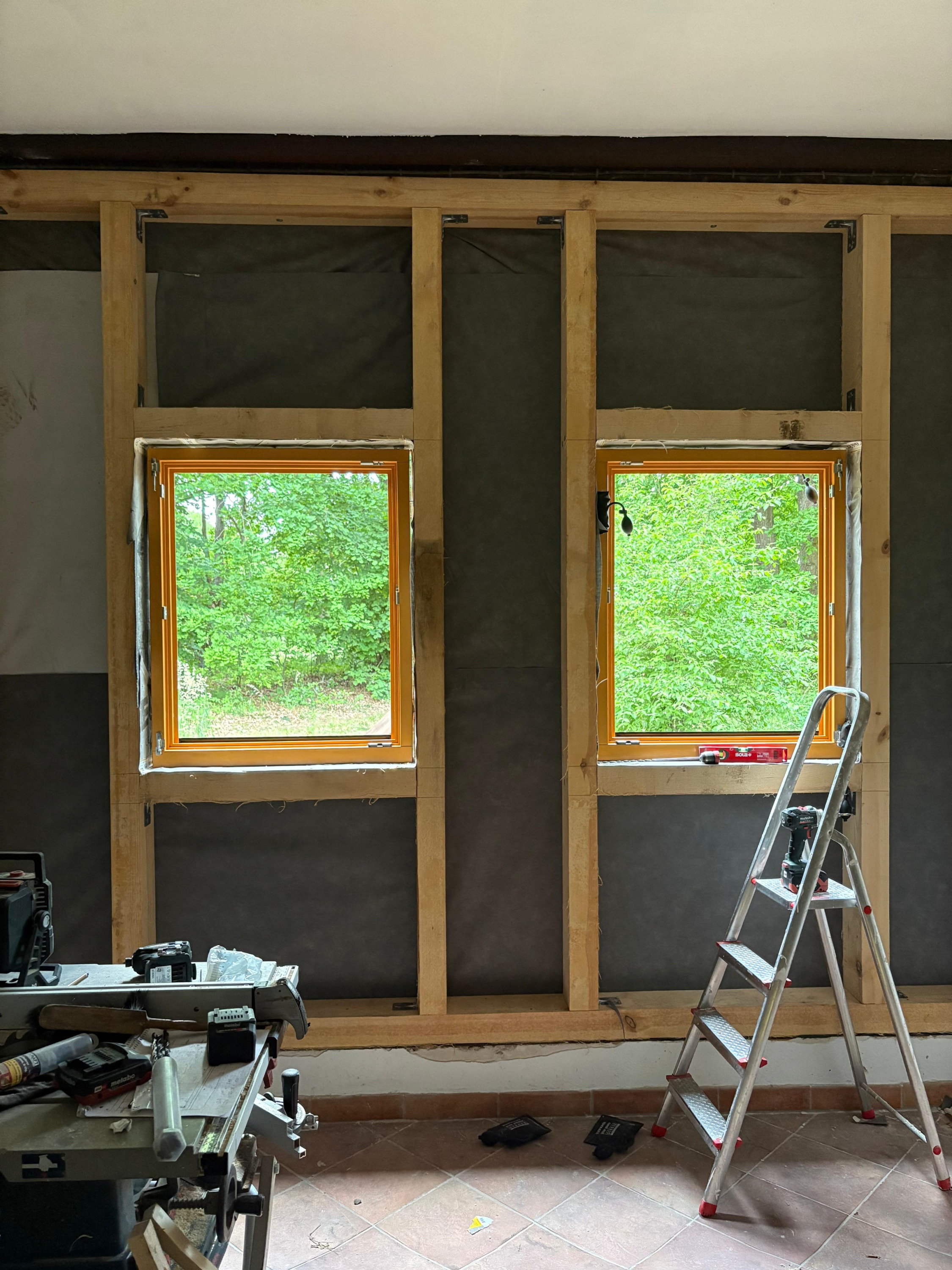 &ouml;kologische Fassadend&auml;mmung Holzfaser Trockenbau